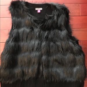 Vince Camuto Faux Fur Vest NEW